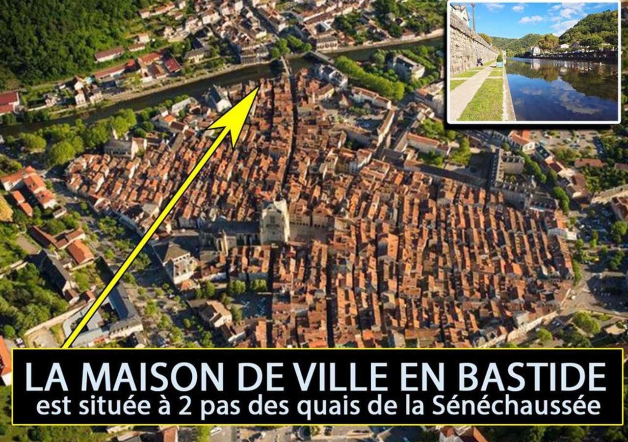 La Maison de Ville indépendante My Bastide Classée Villefranche-de-Rouergue Exterior foto